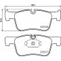 8DB 355 019-771 HELLA Комплект гальмівних колодок дисковий гальм