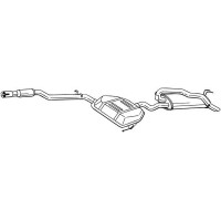 292-307 BOSAL Глушник вихлопних газів кінцевий