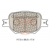 704-17190P IAP QUALITY PARTS Комплект гальмівних колодок дисковий гальм