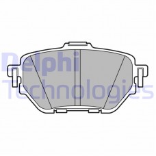 LP3636 DELPHI Комплект гальмівних колодок дисковий гальм