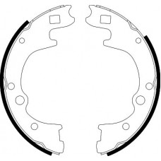 8DB 355 002-111 HELLA PAGID Комплект гальмівних колодок