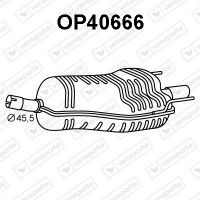 OP40666 VENEPORTE Глушник вихлопних газів кінцевий