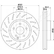 DI-0520 JAPANPARTS Гальмівний диск