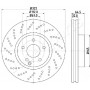 DI-0520 JAPANPARTS Гальмівний диск