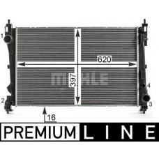 CR 2003 000P MAHLE Радіатор охолодження двигуна