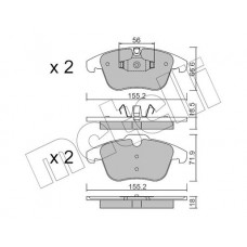 22-0675-5 METELLI Комплект гальмівних колодок дисковий гальм