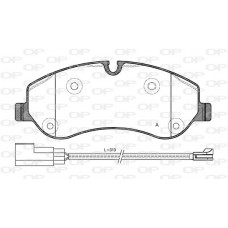 BPA1520.02 OPEN PARTS КомплеК т гальмівних колодок, дискове гальмо
