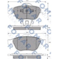 FO 686281 FOMAR Friction Комплект гальмівних колодок дисковий гальм