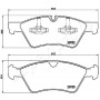 PA-0528AF JAPANPARTS Комплект гальмівних колодок дисковий гальм