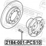 2184001PCS10 FEBEST Шпилька колеса
