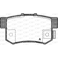 BPA0325.12 OPEN PARTS Комплект гальмівних колодок дисковий гальм