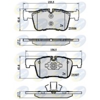 CBP02130 COMLINE Комплект гальмівних колодок дисковий гальм