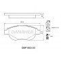 DBP1653-03 DANAHER Комплект гальмівних колодок дисковий гальм