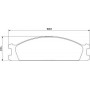 363710200009 MAGNETI MARELLI Комплект гальмівних колодок дисковий гальм