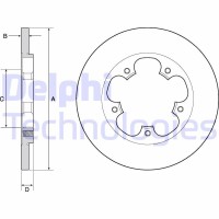 BG4681C DELPHI Гальмівний диск