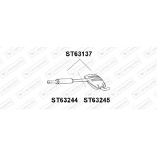 ST63244 VENEPORTE Предглушник вихлопних газів