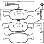 8DB 355 007-921 HELLA Комплект гальмівних колодок, дискове гальмо