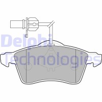 LP1707 DELPHI Комплект гальмівних колодок дисковий гальм