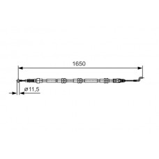 1 987 482 016 BOSCH Тросик, cтояночный тормоз