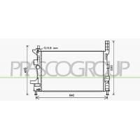 FD428R003 PRASCO Радіатор охолодження двигуна