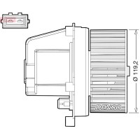 DEA33003 DENSO Вентилятор салону