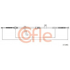 17.1481 COFLE Тросик, cтояночный тормоз
