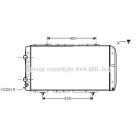 PE2150 AVA QUALITY COOLING Радіатор охолодження двигуна