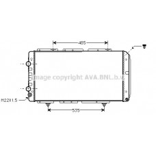 PE2150 AVA QUALITY COOLING Радіатор охолодження двигуна