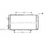 PE2150 AVA QUALITY COOLING Радіатор охолодження двигуна