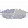 LP1665 DELPHI Комплект гальмівних колодок дисковий гальм