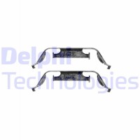 LX0331 DELPHI Комплектуючі колодки дискового гальма