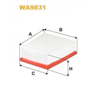 WA9831 WIX FILTERS Повітряний фільтр