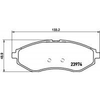 8DB 355 028-121 HELLA Комплект гальмівних колодок дисковий гальм