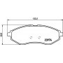 8DB 355 028-121 HELLA Комплект гальмівних колодок дисковий гальм