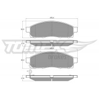 TX 19-37 TOMEX Brakes КомплеК т гальмівних колодок, дискове гальмо