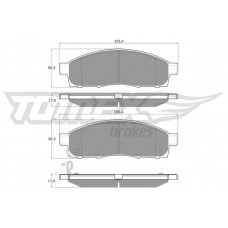 TX 19-37 TOMEX Brakes КомплеК т гальмівних колодок, дискове гальмо