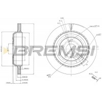 CD7531V BREMSI Гальмівний диск