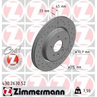 430.2630.52 ZIMMERMANN Гальмівний диск