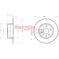 6110289 METZGER Гальмівний диск