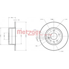 6110289 METZGER Гальмівний диск