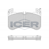 182366 ICER Комплект гальмівних колодок дисковий гальм