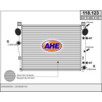 118.123 AHE Радіатор охолодження двигуна