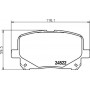 8DB 355 013-161 HELLA Комплект гальмівних колодок, дискове гальмо