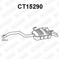 CT15290 VENEPORTE Глушник вихлопних газів кінцевий