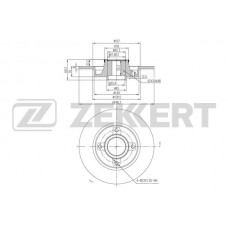 BS-5989BZ ZEKKERT Гальмівний диск