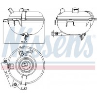 996130 NISSENS Компенсаційний бак охолоджувальна рідина