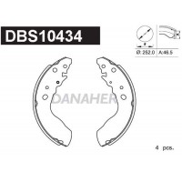 DBS10434 DANAHER Комплект гальмівних колодок