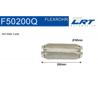 F50200Q LRT Гофрована труба вихлопна система