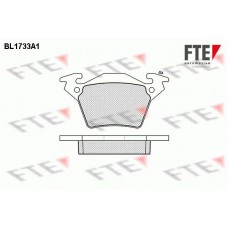 BL1733A1 FTE Комплект гальмівних колодок дисковий гальм