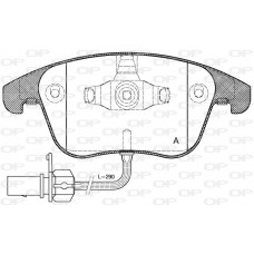 BPA1219.11 OPEN PARTS КомплеК т гальмівних колодок, дискове гальмо